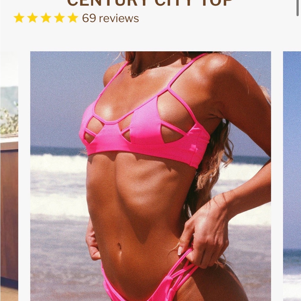 Siempre Golden hot pink Bikini Set